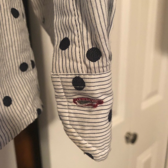 Charter Club Button Down Blouse - Picture 4 of 5